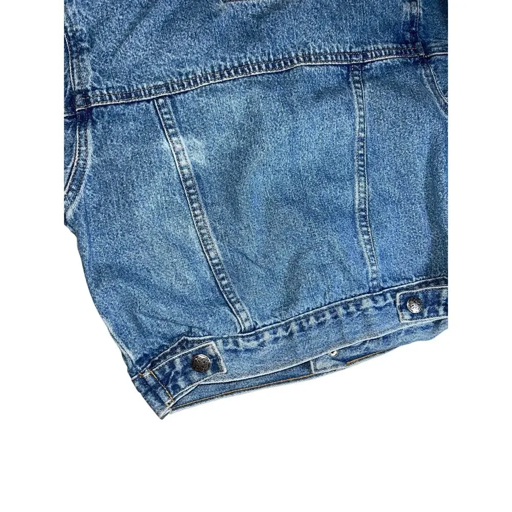 OshKosh B'Gosh Vintage Y2K blue denim trucker toddler jacket sz 3/3T girls/boy
